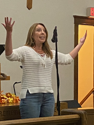 Youth Leader Trisha Spadafore at Church Anniversary Party