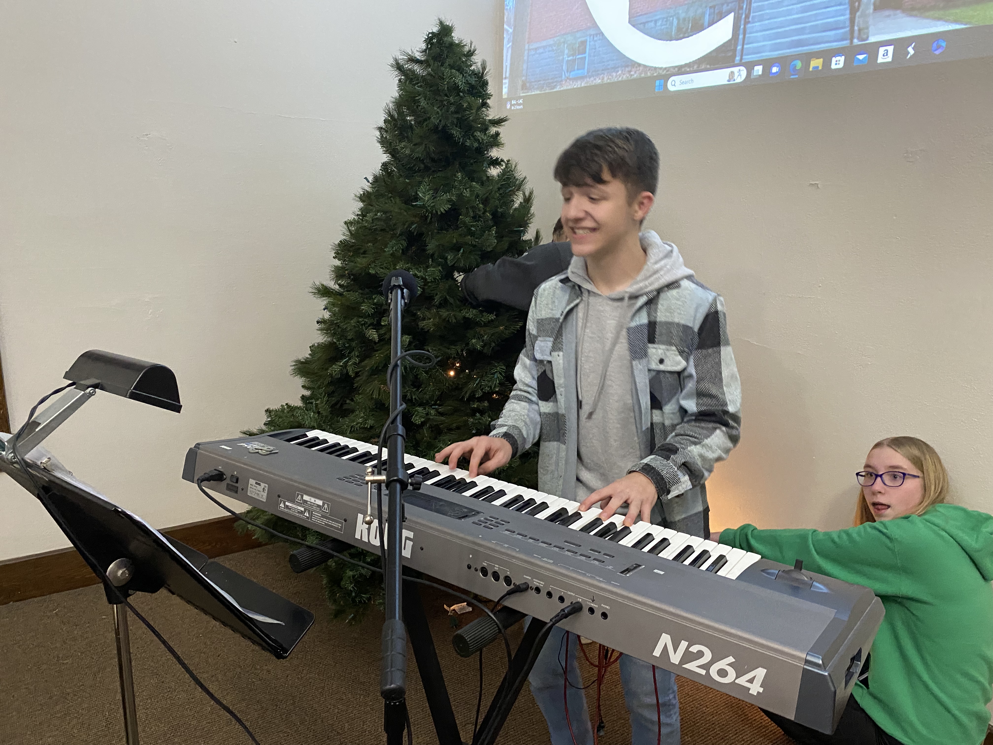 Teen Simon Baney youth group worship music