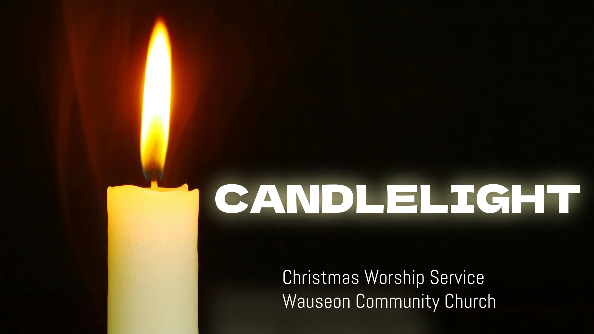 Christmas Candlelight Worship Service in Wauseon, Ohio